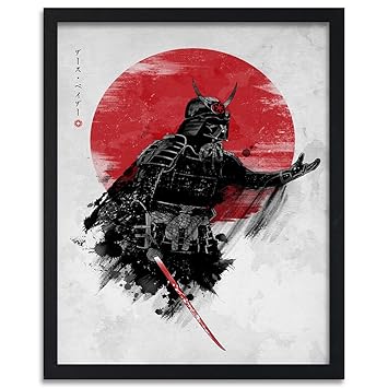 Feeby. Bild in der Rahme, Ein Deco-Bild, Bilder Kunstdrucke, Wandbilder - 1 Teilig- 70x100 cm, Darth Samurai - DDJVigo, Film,