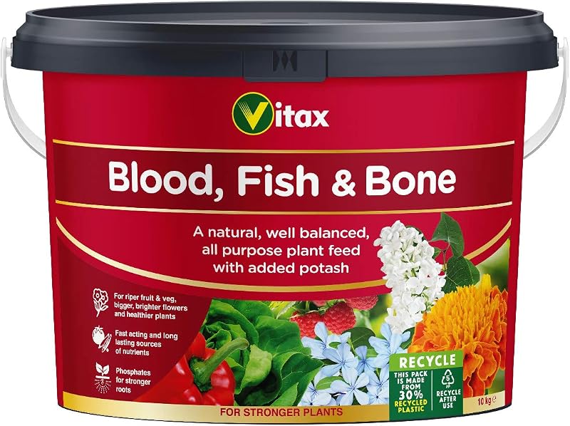 Vitax Blood Fish & Bone Organic Fertiliser 10Kg General Purpose