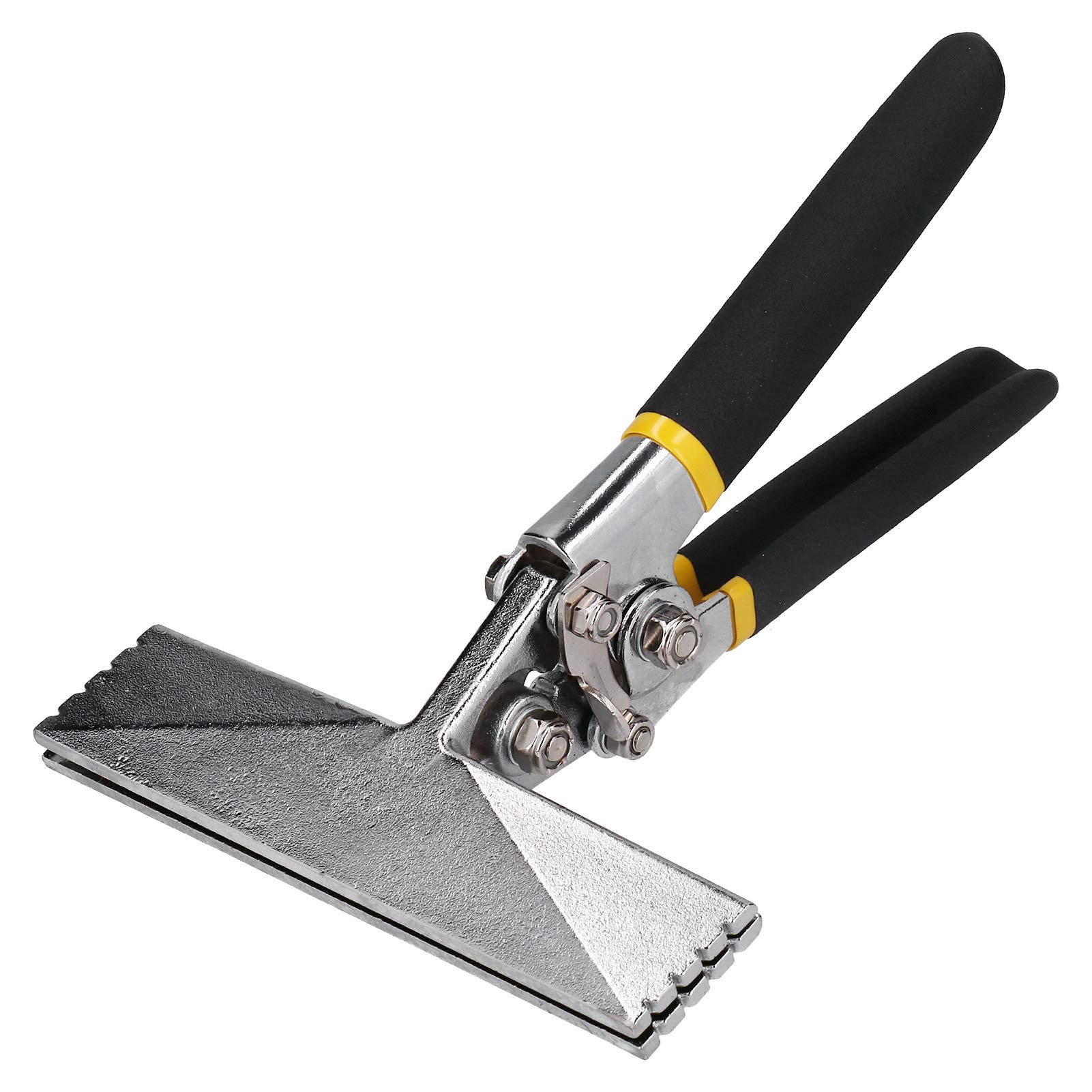 Hand Seamer Pliers Metal Straight Bending Former Bender Suitable for 150/75 Series Light Steel Keel, Chrome Vanadium Steel Sheet Metal Hand Seamer, Head Width: Approx. 150mm/5.9in