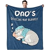 Funny Gifts for Dad, to My Dad Blanket, Dads Birthday Gift from Daughter Son for Christmas Father's Day - Soft Flannel Throw Blanket 60"×50"