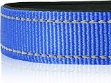 HEELE Reflective Dog Collar Nylon Padded Neoprene Large Blue L 40-66cm view 6