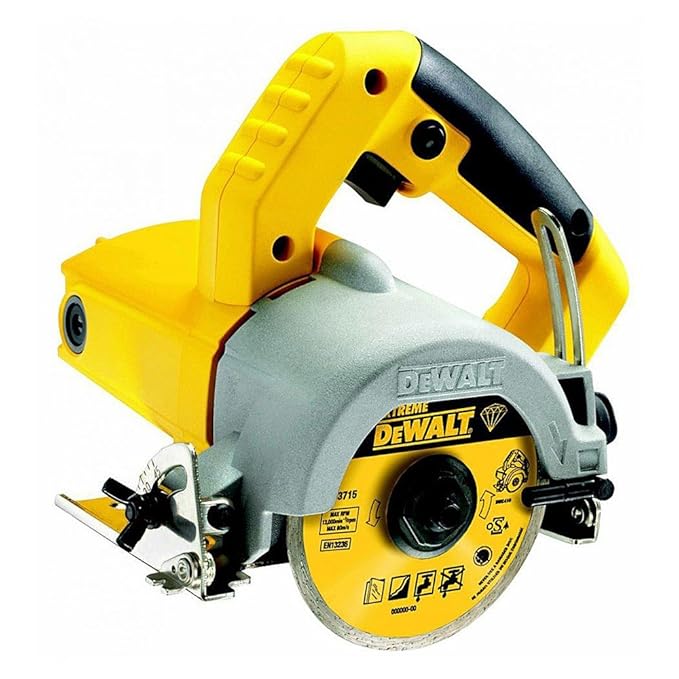 DeWalt Nass- und Trocken Fliesensäge/Fliesenschneidemaschine (1,300 Watt, 110 mm Diamantscheibe, Leerlaufdrehzahl 13000 U/min