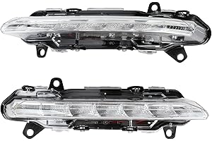 MOTOALL Pair Daytime Running Light 2218201756 Fit for Mercedes Benz S-Class W221 S/C/R/GLK 350 S550 CL550 C300 Replaces# 2218201856