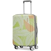 American Tourister Moonlight Hardside Expandable Luggage with Spinner Wheels, Palm, Carry-On 20-Inch