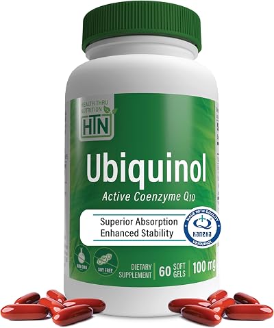 Health Thru Nutrition Ubiquinol 100mg 60 Softgels Soy-Free Non-GMO