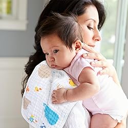 Looxii Muslin Burp Cloths 100% Cotton Muslin Cloths
