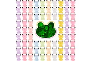 libfrnt 80 Pcs Luminous Mini Frog Figurines Resin Tiny Frogs Glow in The Dark Colorful Cute Frog Miniature Decor Mini Animal Ornament for DIY Craft Moss Garden Landscape Cake Toppers Dollhouse