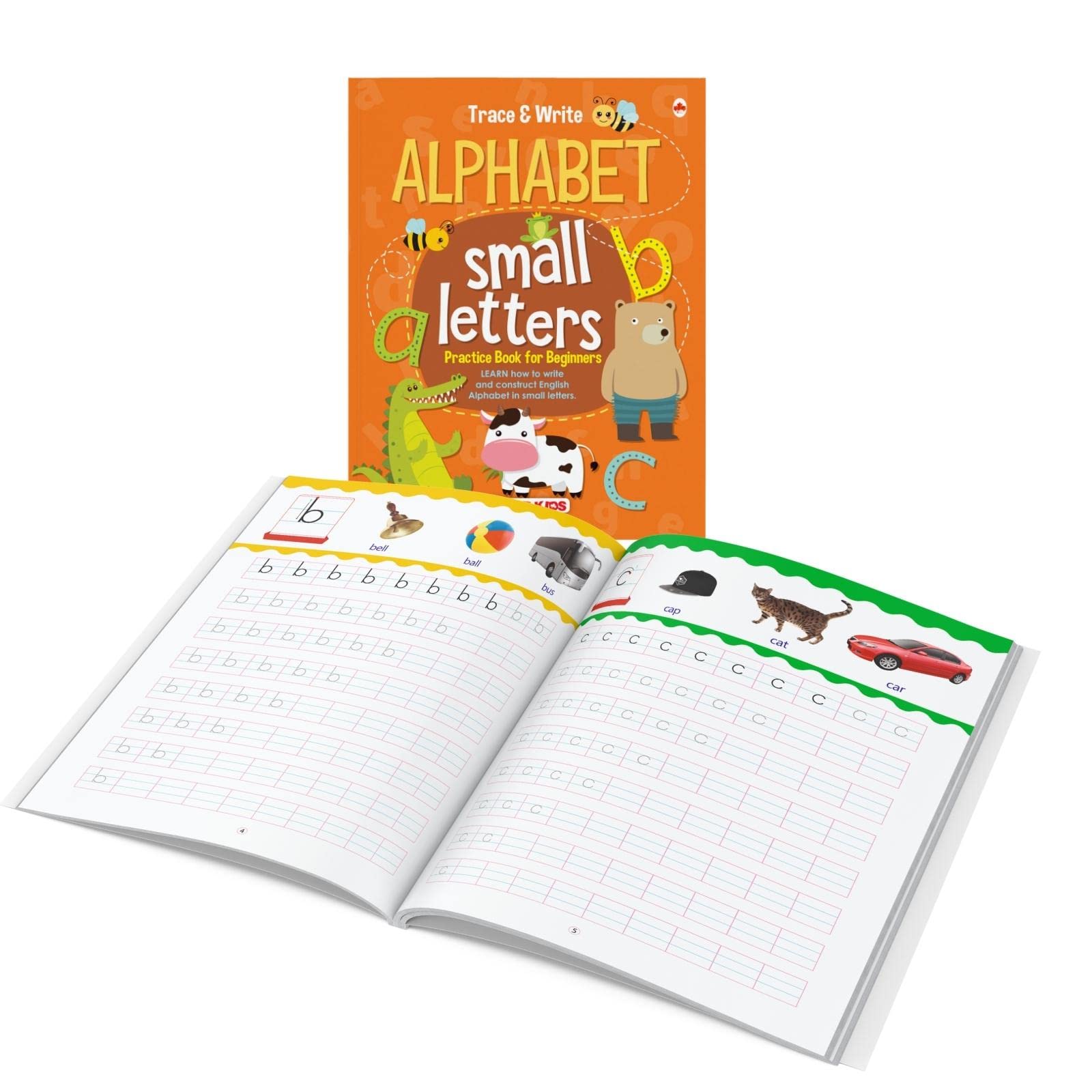 Alphabets Writing Book - Small Letters (Practice) - Pattern Tracing - Alphabet - Early Learning - Small Letters for Kids - Activity Book for Toddlers, Nursery, Pre School Children 4