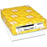 Wausau Paper Index Card Stock, 92 Brightness, 110 lb, Letter, White, 250 Sheets per Pack (49411)