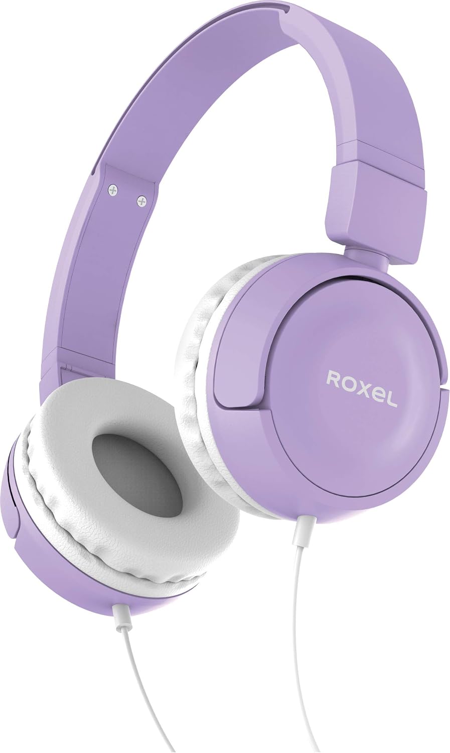 Roxel RX110 Lightweight Wired Foldable Headphones with Mic & Volume Control, On-Ear Headphones, Ergonomic Design