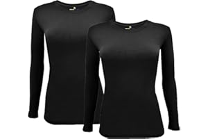 Natural Uniforms Women's Under Scrub Tee Crew Neck Long Sleeve T-Shirt