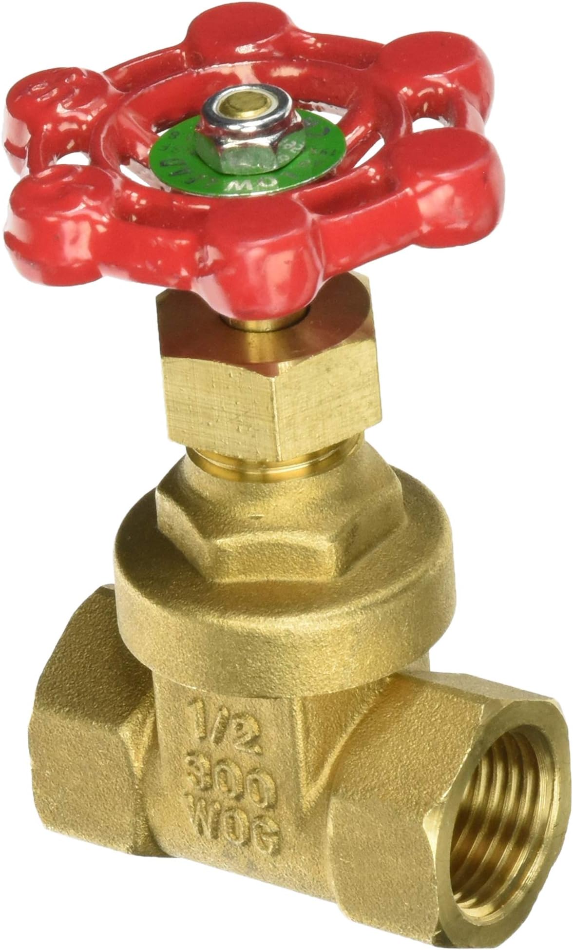 Mueller Industries 100-203NL ProLine Full Port Heavy Duty Gate Valve, 1/2 in, IPS, Forged, 1/2-Inch, Brass