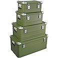 Eylar Crossover Aluminum Overland Storage, Trunk, Metal Cargo Case, Storage Box (4PC Combo, Green) 30L, 50L, 95, 147L