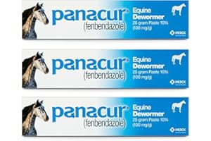Panacur (3 Pack) Dewormer Horse Paste 10%, 100mg Each