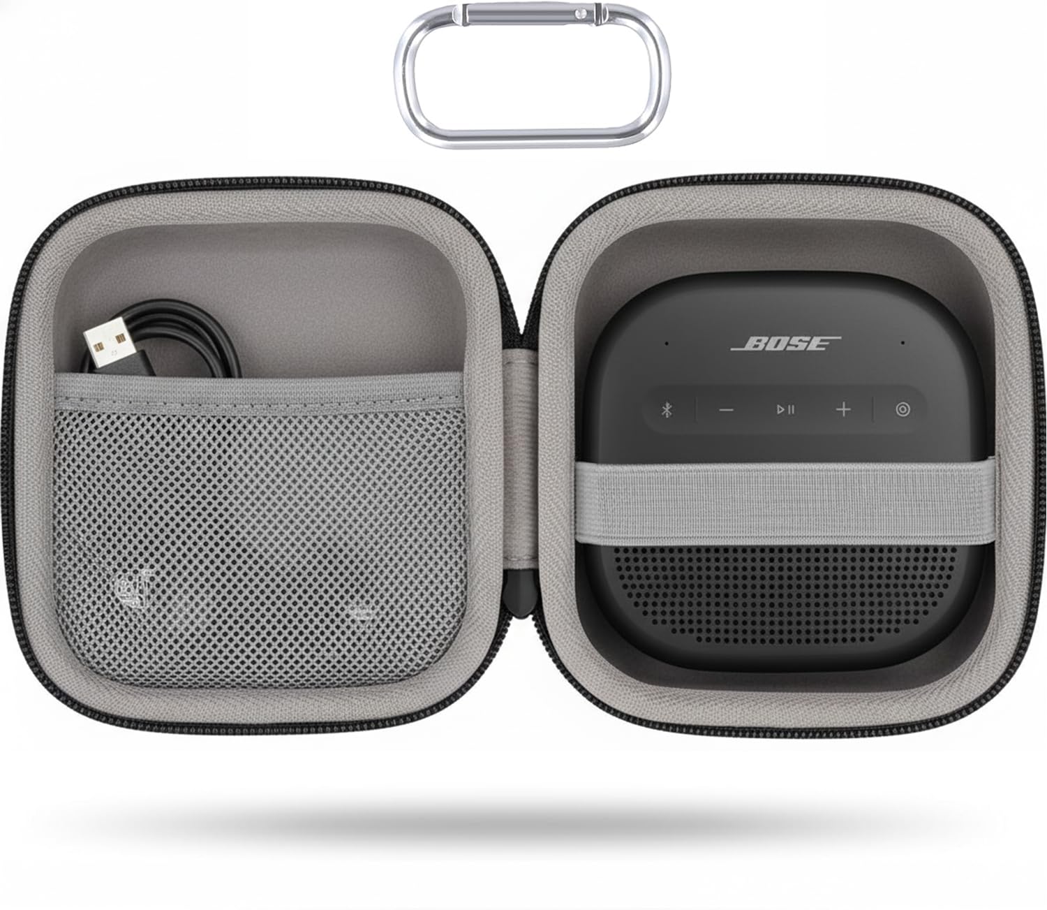 co2CREA Storage Carry Travel Hard Case for Bose New SoundLink Micro 2nd Gen Portable Bluetooth Outdoor Speaker, Case Only