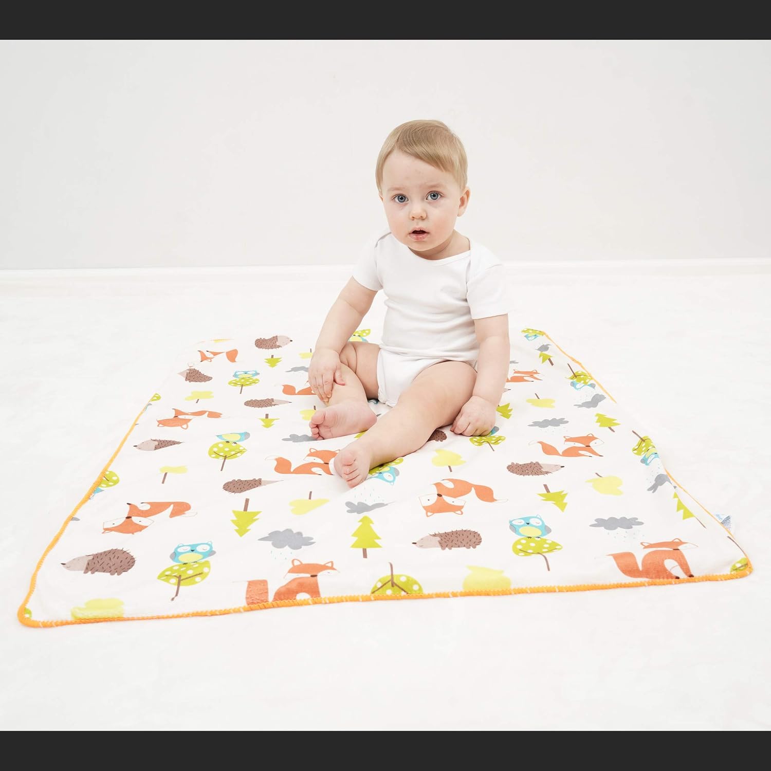 Soft Minky Baby Blanket - with Premium Dotted Backing Whale Printed - Unisex - for Stroller, Crib, Newborns, Receiving (30"x40") : Baby