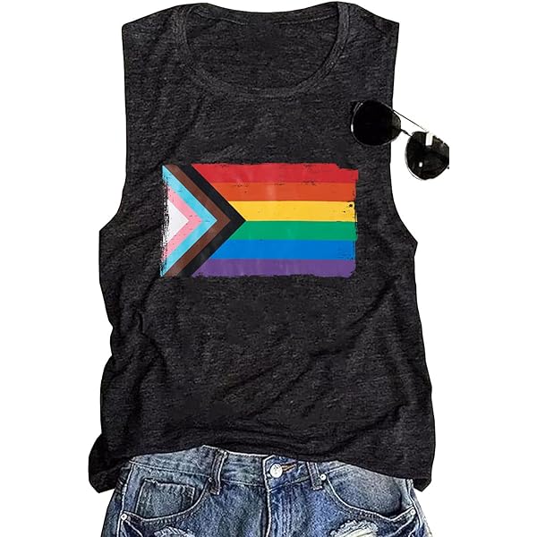 Damen Tank Top LGBT Pride - Ärmelloses Sommer Top Mit Rundhals