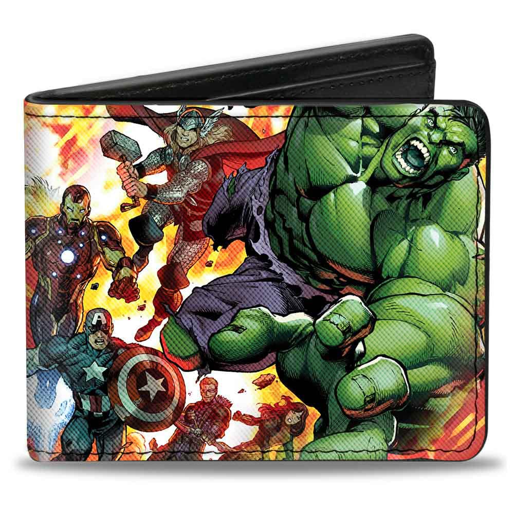 Buckle-Down Men's Wallet, Multicolor, 4.0" x 3.5"