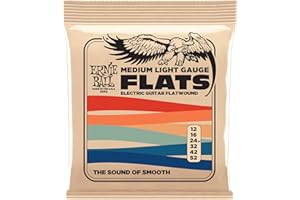 Ernie Ball Medium-Light Stainless Steel Flatwound Electric Guitar Strings - 12-52 Gauge