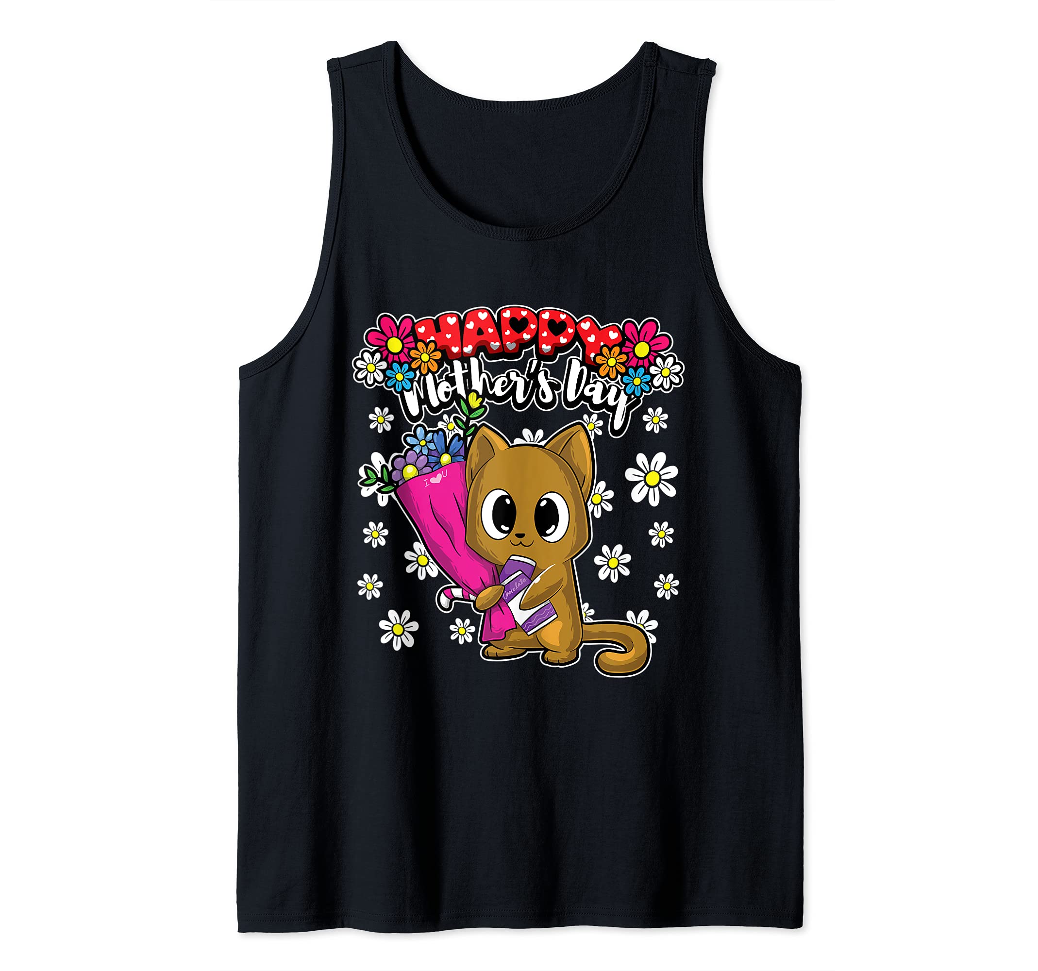 Happy Mother's Day - I Love My Mother - Cute Kitten Tank Top