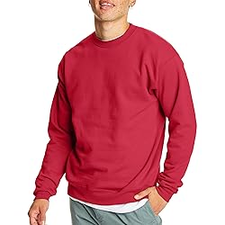 Hanes Men's ComfortBlend Sweatshirt, Deep Red, 4X