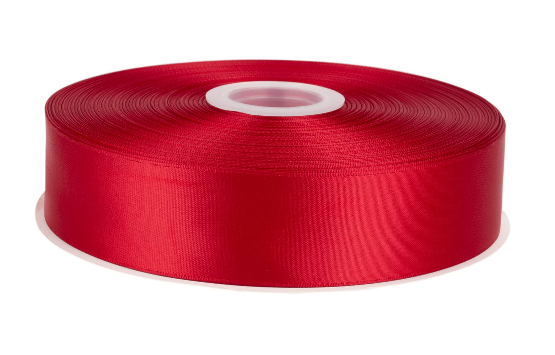 Fondersy 91 Meters Scarlet Double Faced Satin Ribbon - 38mm Width for Wedding, Gift Wrapping, Floral Arrangement and Crafts
