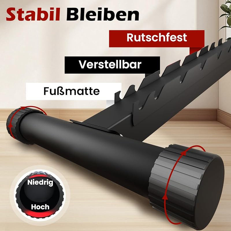 Banc de musculation pliable multifonction avec dossier réglable à 8 positions, banc de fitness 6 en 1 pour la maison ou la salle de gym, capacité de poids de 200 kg