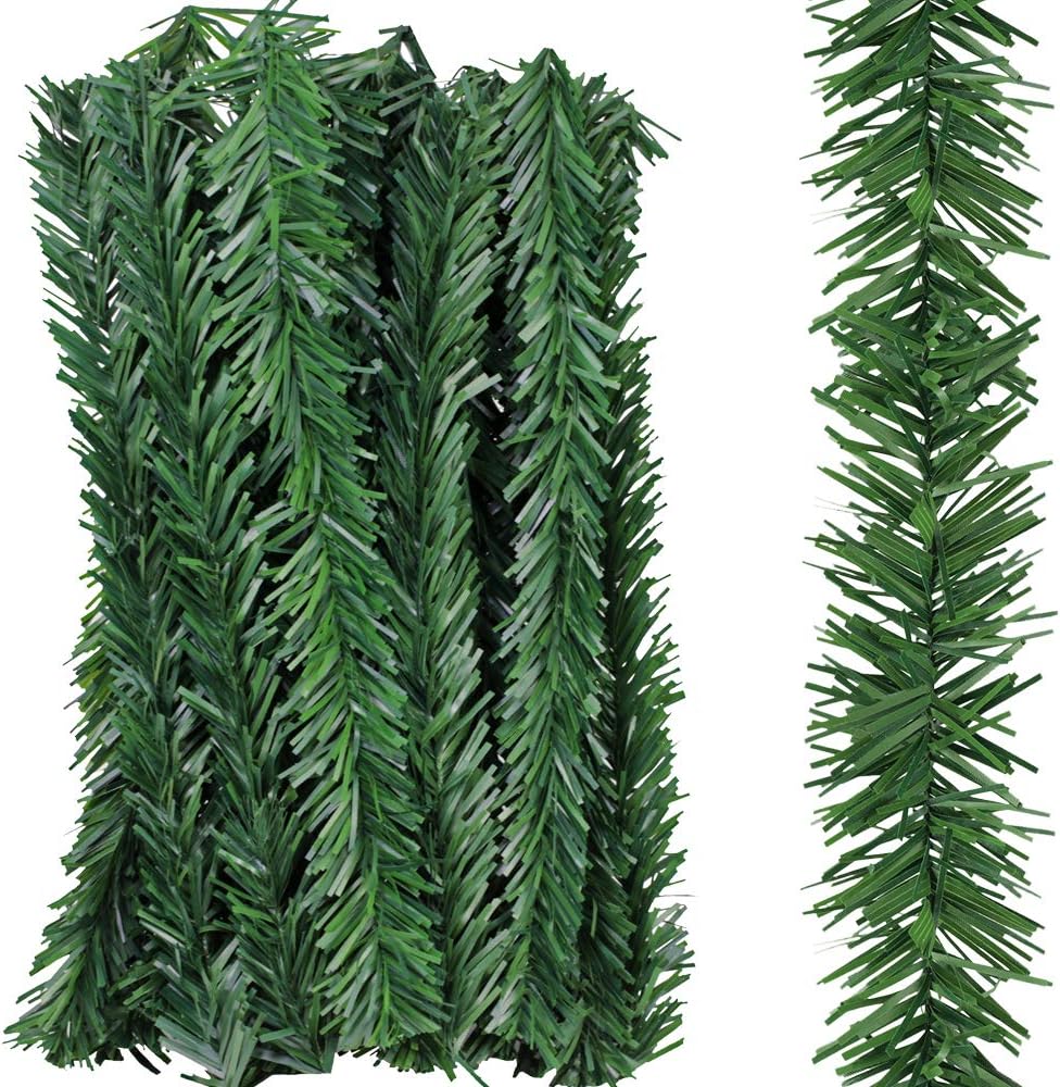 Supla 24 Pcs Artificial Christmas Wired Pine Garland Ties