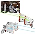 Sharper Image® Laser Tag Blaster Set – 4-Pack with Lights & Sounds, 110-ft Range, 7 Team Colors, Dual Firing Modes| Indoor & Outdoor Game for Kids Teens Adults| Electronic Toy Gift| No Vests Needed