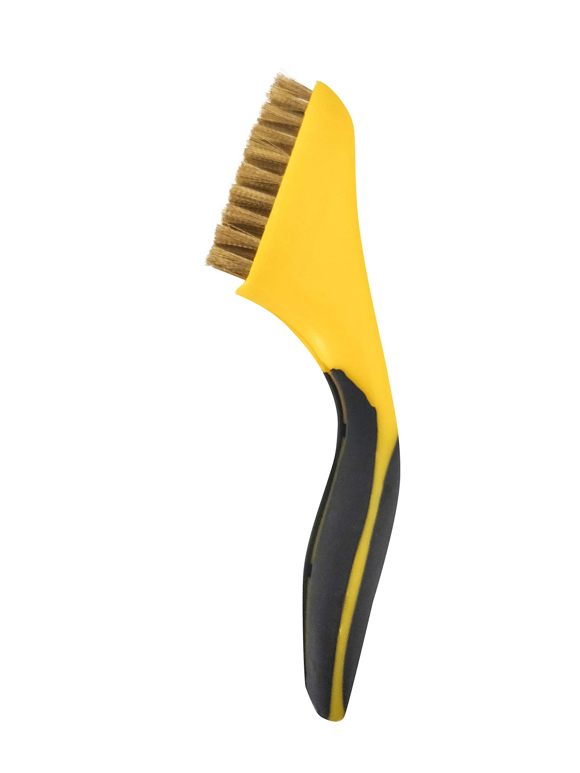 100% Brass Wire Brush | 8 Inch Handle | Rubber Comfort Sure Grip Hand | Multi-Purpose Uses | EQUIP TRADE