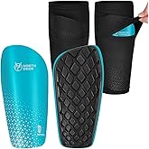 Northdeer Soccer Shin Guards for Kids Adults. Sleeves with Optimized Insert Pocket - Protective Soccer for Boys Girls Men