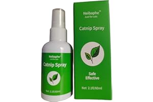 Neibaphe Catnip Spray for Indoor Cats, Improve Mood and Relieve Stress, 2.1 FL Oz (60 ml)
