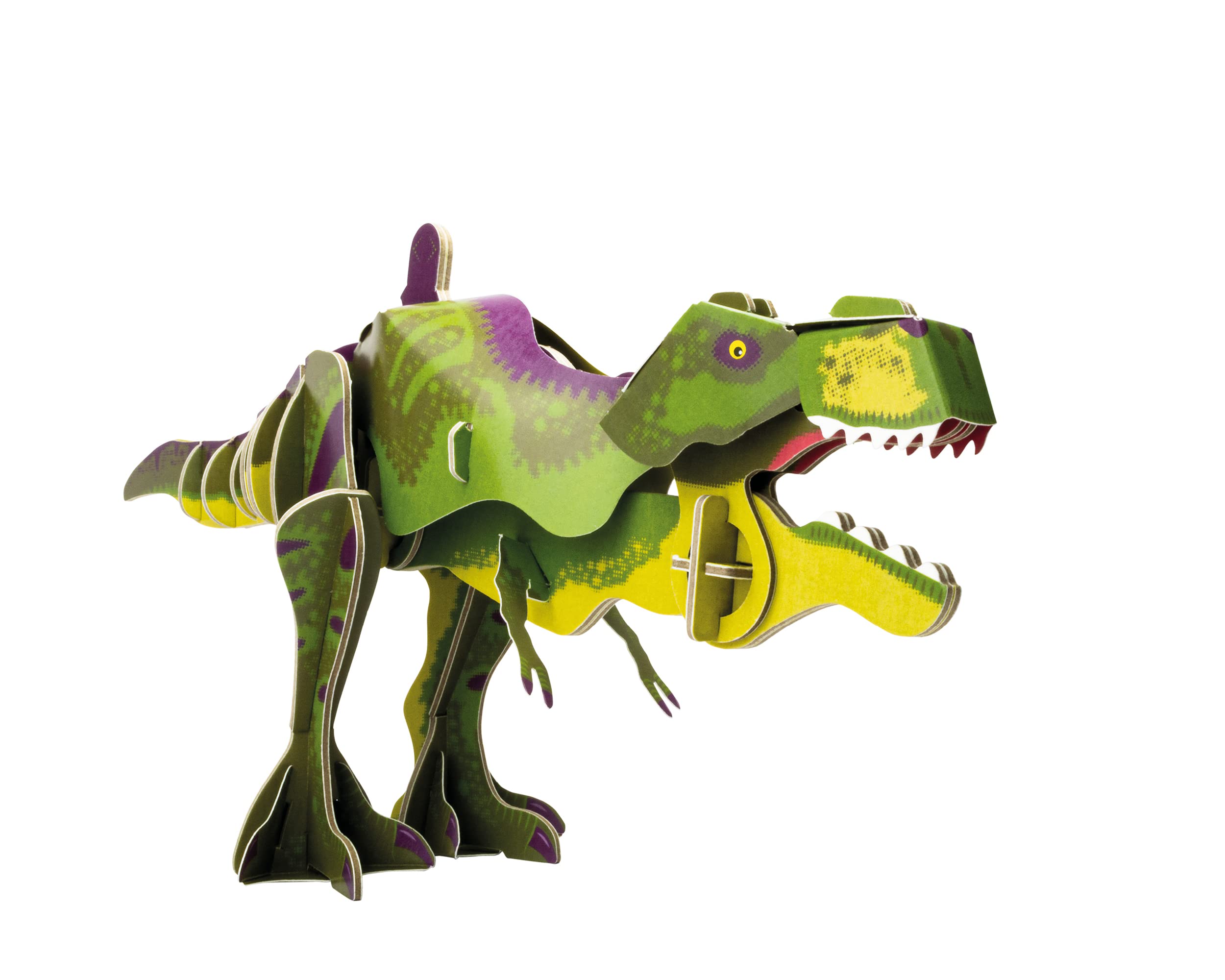 Build Your Own T-Rex Dinosaur - Moving Head and Jaw Closing Action - Cardboard Craft Kit - Ages 8+