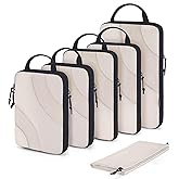 BAGSMART Compression Packing Cubes, 6 Set/4 Set/2 Set Travel Packing Cubes for Carry on Suitcases, Compression Suitcase Organizers Bag Set & Travel Cubes for Luggage, Lightweight Packing Organizers