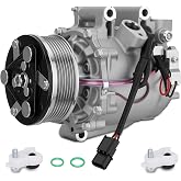 Air Conditioner AC Compressor with Clutch, 38800-RNA-A01 | Compatible with 2006-2011 Honda Civic 1.8L models, 38800-RNA-A01 38810RRBA01 38800-RNB-A02 replacement