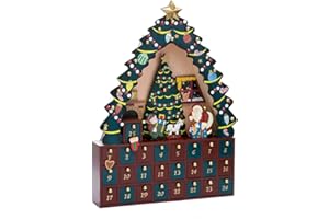 KURT S. ADLER Kurt Adler Christmas Tree 24-Piece Advent Calendar, 16-Inch