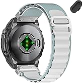 MDBBLBM 20mm Sport Nylon Watch Bands Compatible with Garmin Fenix 8 AMOLED 43mm/Fenix 7S Pro/ 7S/ 6S Pro/ 6S/ 5S plus/ 5S,Quickfit Watch Strap for Descent Mk3/Mk3i-43mm/Mk2s/epix Pro/Approach S70 42m