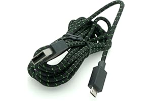 GNB 9ft Braided Micro USB Charging Cable for Microsoft Xbox One Elite Controller Power Cord Black