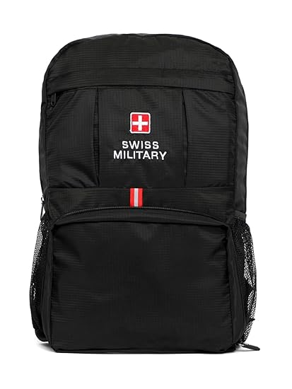 Swiss Military 13.2 Ltrs Black Casual Backpack (BP6)