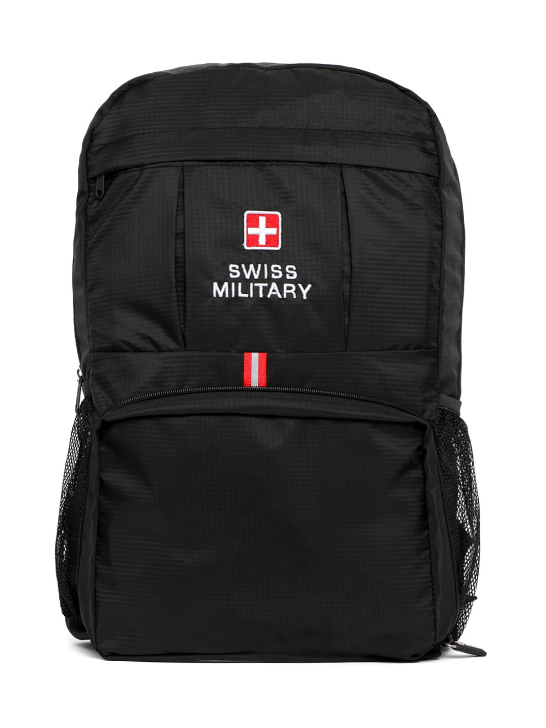 swiss military black casual backpack