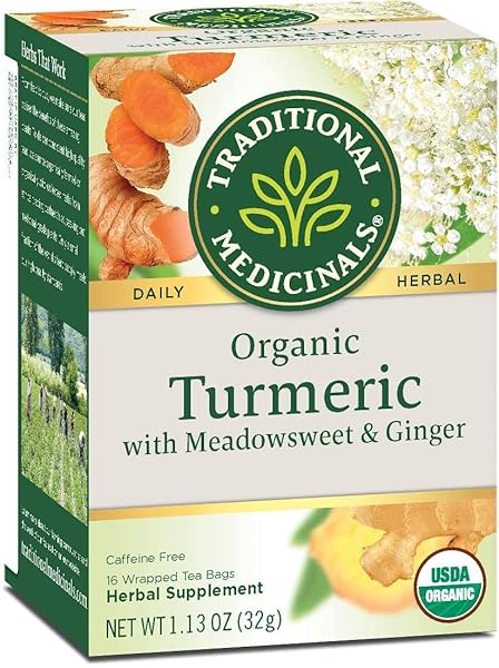 TRADITIONAL MEDICINALS TEA,OG2,TURM W/MDWSWT&GN 16 COUNT (PACK OF 6)