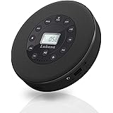 Lukasa Portable Bluetooth CD Player Built-in Speaker Stereo, Personal Walkman MP3 Players 2000mAh Rechargeable Compact Car Di