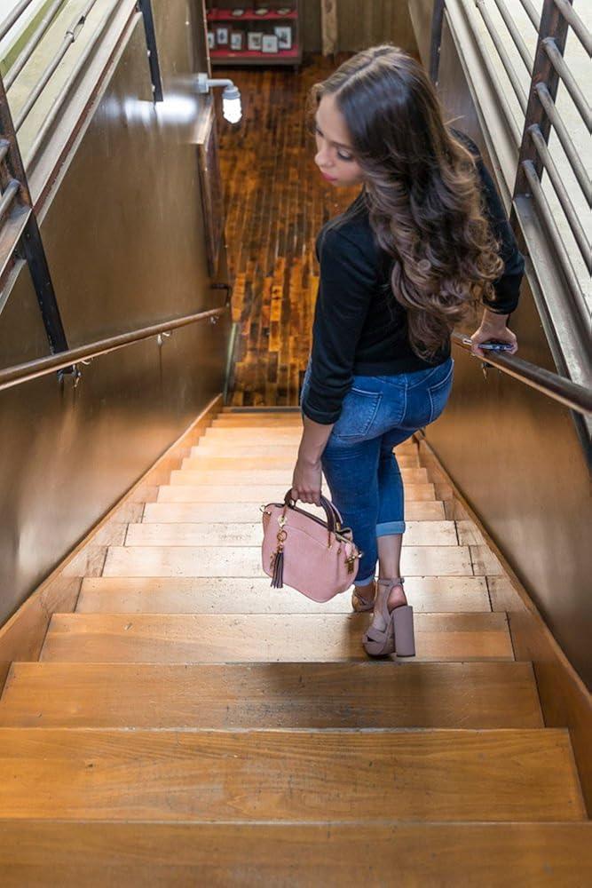 mini clova top handle leather purse women's satchel handbag