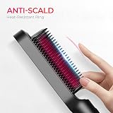 TYMO Hair Straightener Brush UK 2-in-1 Anti-Scald 5 Temp 130-210C Black view 4