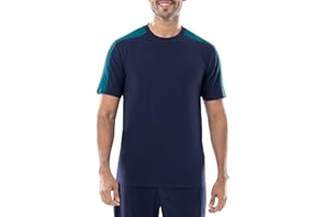 IZOD Men's Cotton Polyester Sueded Jersey Knit Short Sleeve Sleep Lounge T-Shirt