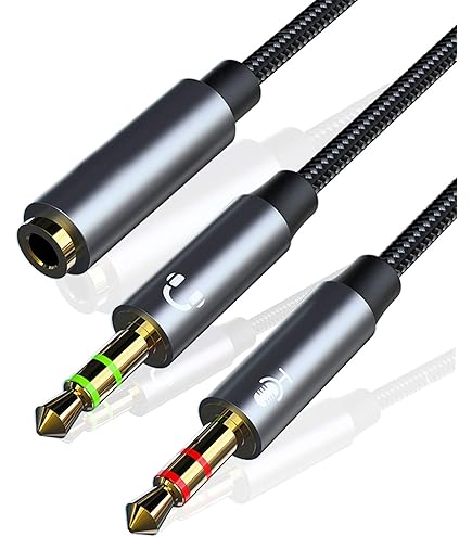 Y Splitter Headset Splitter Y-Cable For Gaming Headsets