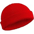 SATINIOR Trawler Beanie Watch Hat Roll-up Edge Skullcap Fisherman Beanie for Women Men