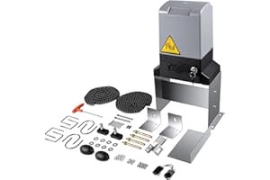 Happybuy Automatic Gate Opener 3300LBS with Infrared Security Photocell Sensor with 2 Remote Controls,Electric Rolling Driveway Slide Gate Motor Sliding Gate Opener Move Speed 40ft Per Min