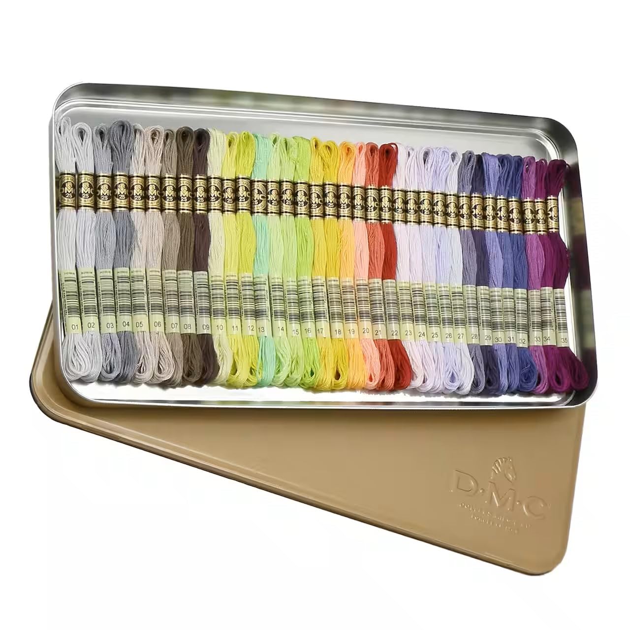 DMC Embroidery Floss Collector's Tin (35 Colors)