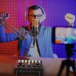 Podcast Equipment Bundle, Audio Interface DJ Mixer